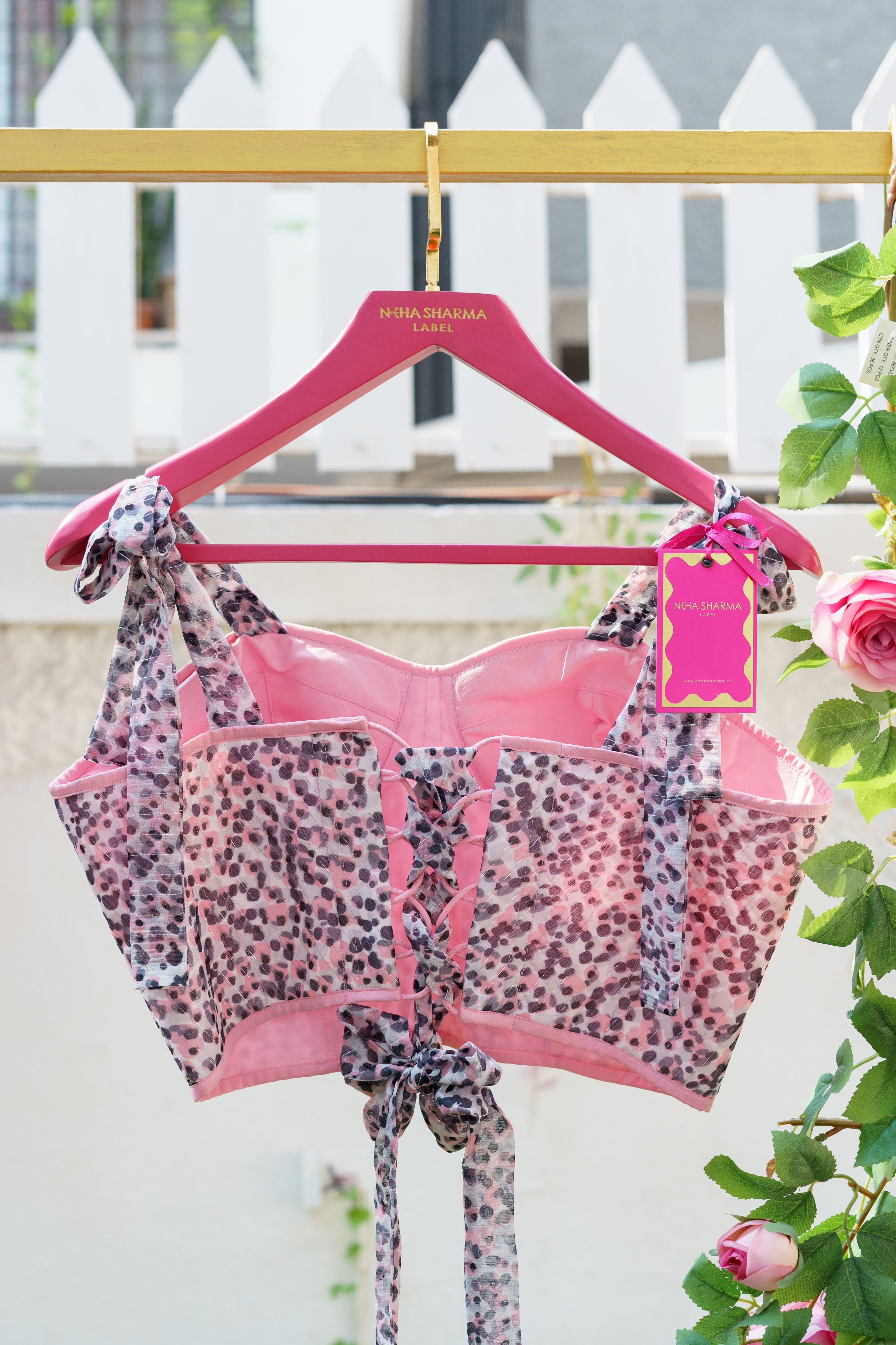 Fierce and Feminine Leopard Dot Blouse